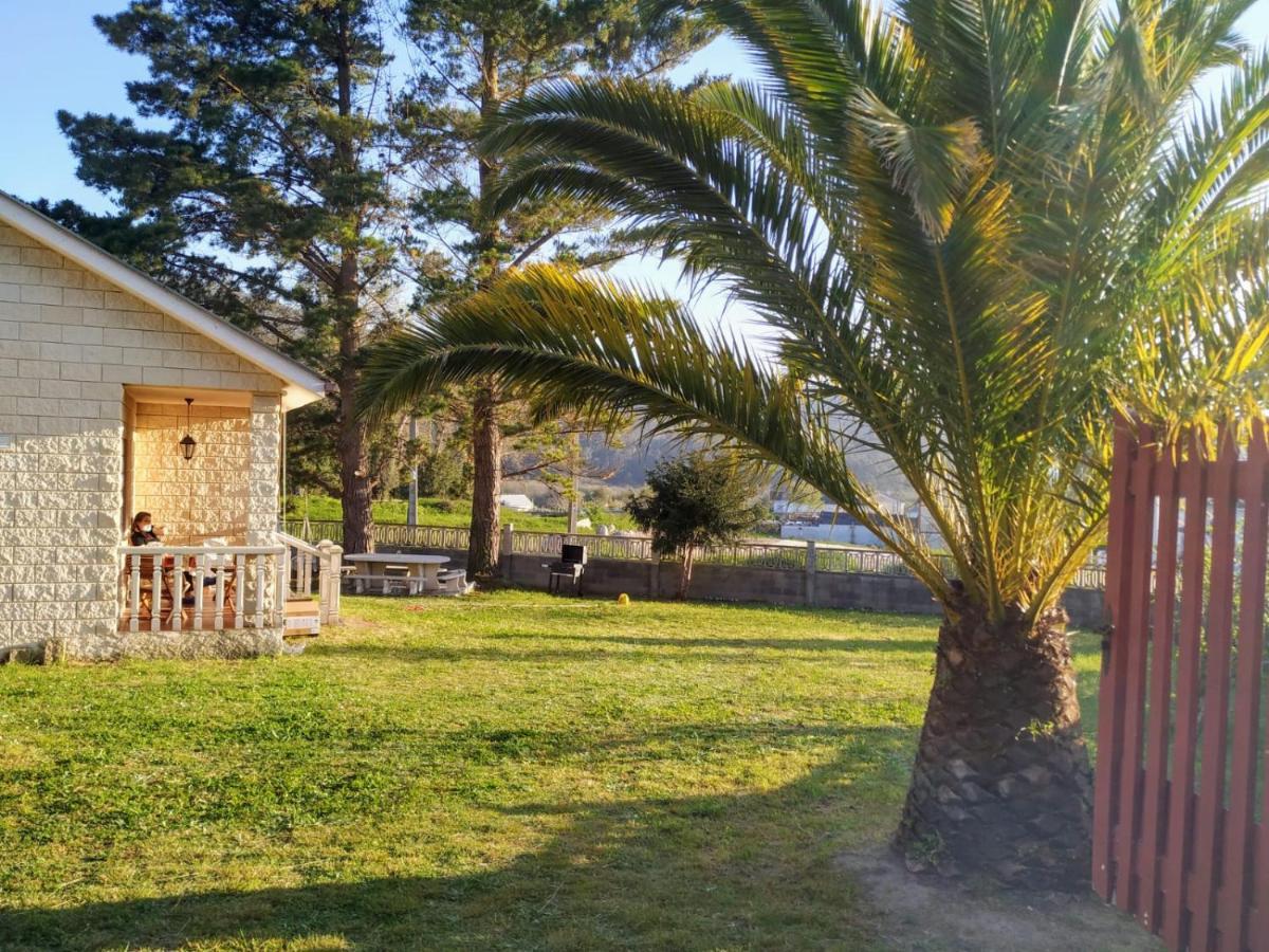Casa En La Playa De Area Con Finca Privada Viveiro Exterior photo
